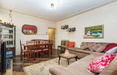 Venda de apartamento no bairro petrópolis 108m² - 3 dormitórios, varanda, cozinha: com churrasqueira e cooktop de 5 bocas.  apartamento no bairro petrópolis com 3 amplos dormitórios, sendo 2 de frente