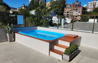 Vende-se cobertura com 2 quartos(2 suítes), piscina, 2 vagas e 235 m² – mont`serrat