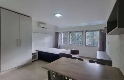 Apartamento studio completamente mobiliado, condomínio baixo, bairro auxiliadora