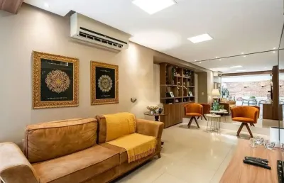 Apartamento garden com 178,5m², porteira fechada, 3 quartos, 1 suíte, vaga dupla, no bairro santana em porto alegre