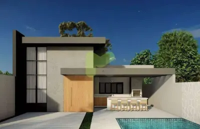Casa linear à venda com piscina e terreno inteiro, vale das palmeiras/macaé