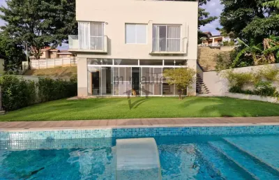 Casa em condomínio fechado com 4 quartos à venda no loteamento caminhos de san conrado (sousas), campinas , 354 m2 por r$ 1.900.000