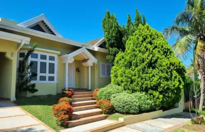 Casa em condomínio fechado com 3 quartos para alugar no loteamento caminhos de san conrado (sousas), campinas , 240 m2 por r$ 7.000