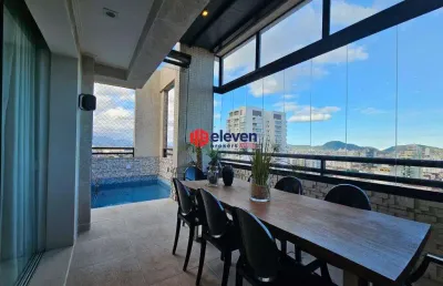Cobertura duplex à venda – 3 suítes, 3 vagas – embaré, santos/sp