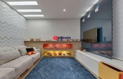 Cobertura ,à venda, 250 m², piscina, churrasqueira, 4 dormitórios, pompeia, santos/sp.