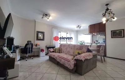 Apartamento amplo, 3 dormitórios, 2 banheiros, varanda de frente, dependência completa, piscina, salão de festas, sauna, garagem demarcada