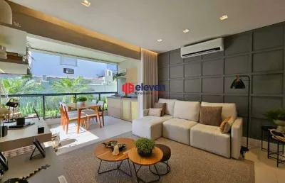 Apartamento à venda, 1 quarto, 1 suíte, 1 vaga, ponta da praia - santos/sp