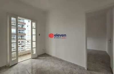 Venda apartamento 1 quarto 31,69m2 com varanda - embaré - santos / sp