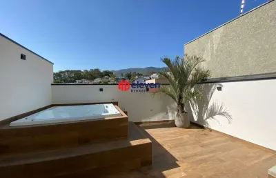 Casa triplex nova com 3 suítes e spa no jardim maristela, atibaia