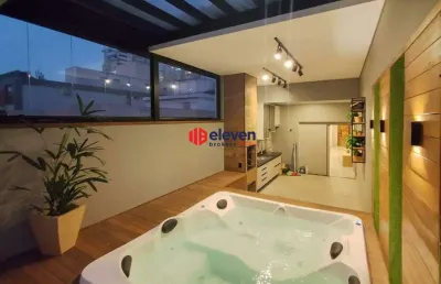 Cobertura penthouse a 100 metros da praia na pompéia – conforto e exclusividade