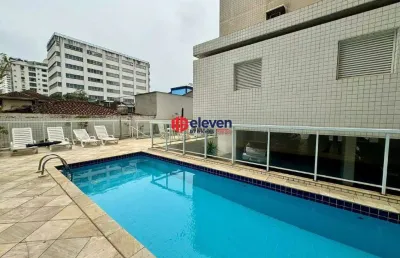 Apartamento mobiliado à venda, 160m2, 3 dormitórios, na pompéia, santos-sp