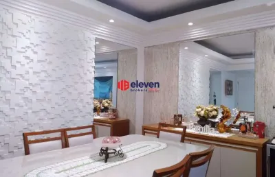 Apartamento amplo com 3 dormitórios e suíte próximo à praia no bairro pompéia, santos/sp