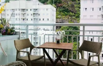 Apartamento venda 02 dormitórios (sendo 01 suíte) acqua play home resort - marapé - santos