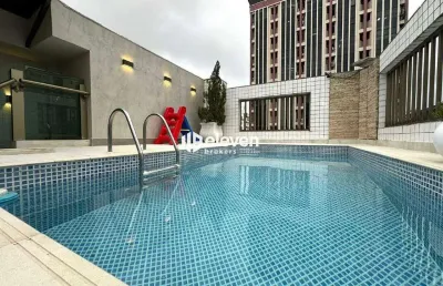 Sobreposta alta com piscina no embaré em santos ( porteira fechada)