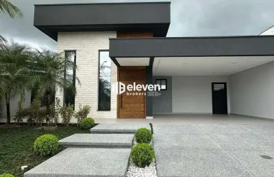 Casa de alto padrão à venda | 4 suítes | 222m² | condomínio fechado morada da praia