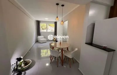 Impecável 1 dormitório no marapé – totalmente reformado com vista livre e lazer completo