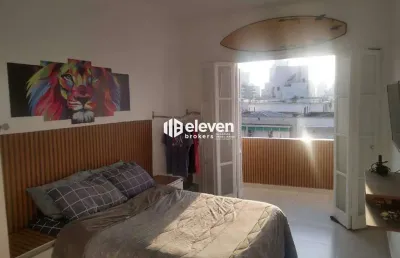 Apartamento à venda 1 dormitório | 55m² | varanda vista mar | boqueirão | santos/sp