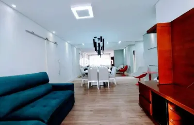 Apartamento mobiliado de 3 dormitórios - pompéia/santos-sp