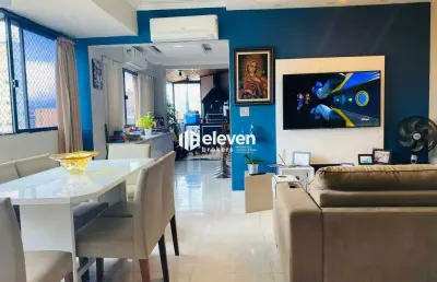 Cobertura à venda duplex, 4 quartos, centro de são vicente - s/p.