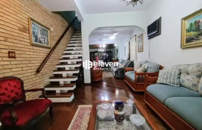 Sobrado com piscina e espaço gourmet à venda – embaré, santos/sp