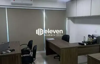 Sala comercial com 42m² – andar alto | prédio corporativo moderno em santos/sp