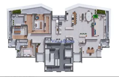 Apartamento com 4 dormitórios à venda, 299 m² por r$ 3.254.895,82 - jardim aquarius - são josé dos campos/sp