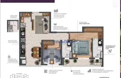 Apartamento com 2 quartos à venda na Avenida Cidade Jardim, Jardim Satélite, São José dos Campos