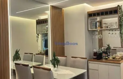 Apartamento  novo com 3 dormitórios à venda, com armários planejados.