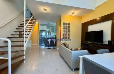 Apartamento com 1 dormitório, 85 m² - venda por r$ 735.000,00 ou aluguel por r$ 5.035,00/mês - jardim aquarius - são josé dos campos/sp