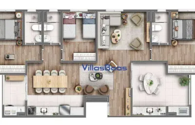 Apartamento com 3 quartos à venda na Rua Alteia, Jardim Ismênia, São José dos Campos