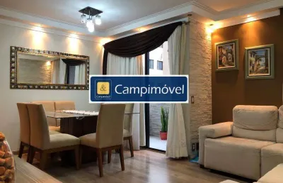 Apartamento para venda em campinas, jardim do lago, 3 dormitórios, 1 suíte, 2 banheiros, 2 vagas