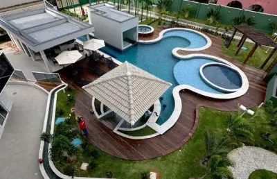 Apartamento de luxo com 3 suítes, 2 vagas e mais de 30 itens de lazer em tamatanduba, eusébio-ce! - ap de 120m², 4° andar.