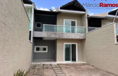 Imperdível casa à venda em eusébio-ce, com 4 quartos e 3 suítes, 4 banheiros, 4 vagas de garagem e 130m² de área