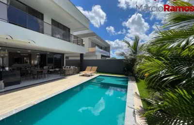 Casa de luxo em condomínio na cidade alphaville, eusébio-ce: 4 quartos, 4 suítes, 5 banheiros, 4 vagas de garagem, 336m².