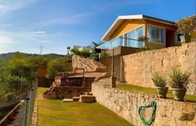Casa em condomínio fechado com 2 quartos à venda na rodovia dom pedro i, --, santana dos cuiabanos, valinhos, 370 m2 por r$ 1.600.000