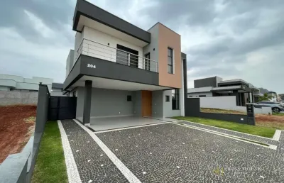 Casa em condomínio fechado com 4 quartos à venda na estrada municipal pln-360, --, parque brasil 500, paulínia, 265 m2 por r$ 2.190.000