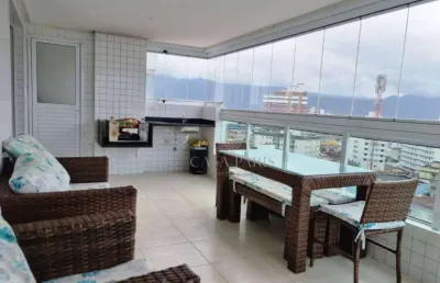 Apartamento com 3 dormitórios à venda, 108 m² por r$ 700.000,00 - caiçara - praia grande/sp
