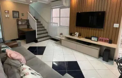 Sobrado à venda, 105 m² por r$ 749.000,00 - tupi - praia grande/sp