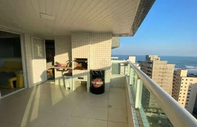 Apartamento com vista mar e 3 dormitórios à venda em praia grande!
