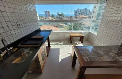 Apartamento mobiliado de 2 quartos à venda na vila guilhermina em praia grande!