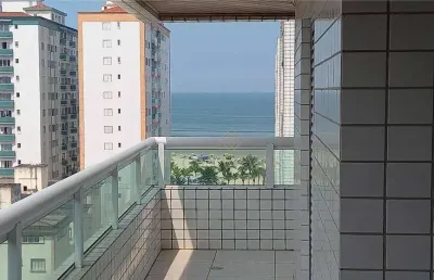Apartamento com 3 quartos e vista mar à venda na vila guilhermina em praia grande!