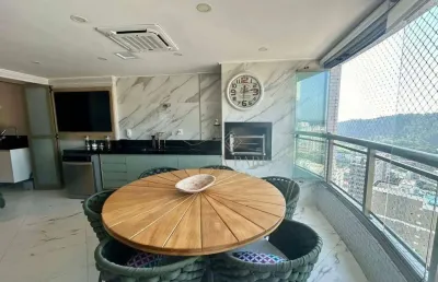 Apartamento semi-mobiliado com 3 suítes à venda no canto do forte em praia grande!