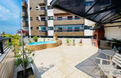 Cobertura com 2 dormitórios à venda, 143 m² por r$ 800.000,00 - tupi - praia grande/sp
