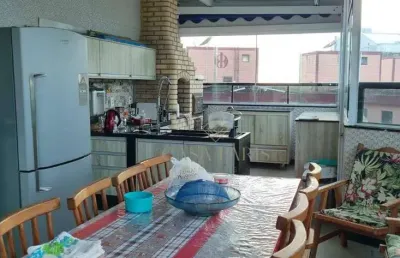 Apartamento duplex com 3 dormitórios à venda, 140 m² por r$ 630.000,00 - caiçara - praia grande/sp