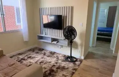 Apartamento mobiliado com 1 quarto à venda, 44 m² por r$ 300.000 - boqueirão - praia grande/sp