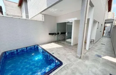 Sobrado com 3 dormitórios à venda, 130 m² por r$ 850.000,00 - ocian - praia grande/sp