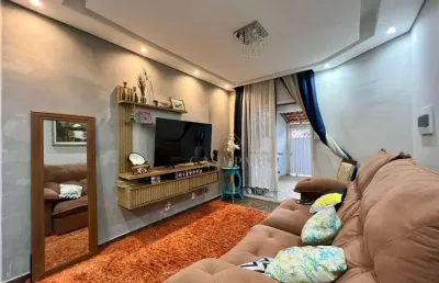 Sobrado à venda, 104 m² por r$ 480.000,00 - vila guilhermina - praia grande/sp