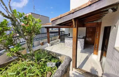 Cobertura com 4 quartos à venda, 180 m² por r$ 1.100.000 - vila guilhermina - praia grande/sp
