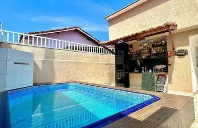 Casa com 3 dormitórios à venda, 220 m² por r$ 1.180.000,00 - maracanã - praia grande/sp