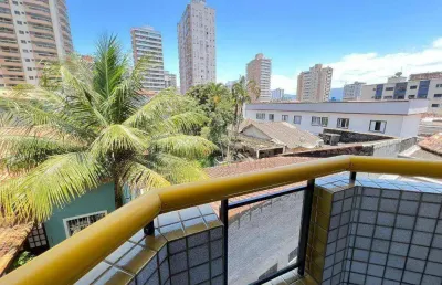 Apartamento com 1 dormitório à venda, 56 m² por r$ 288.000,00 - aviação - praia grande/sp